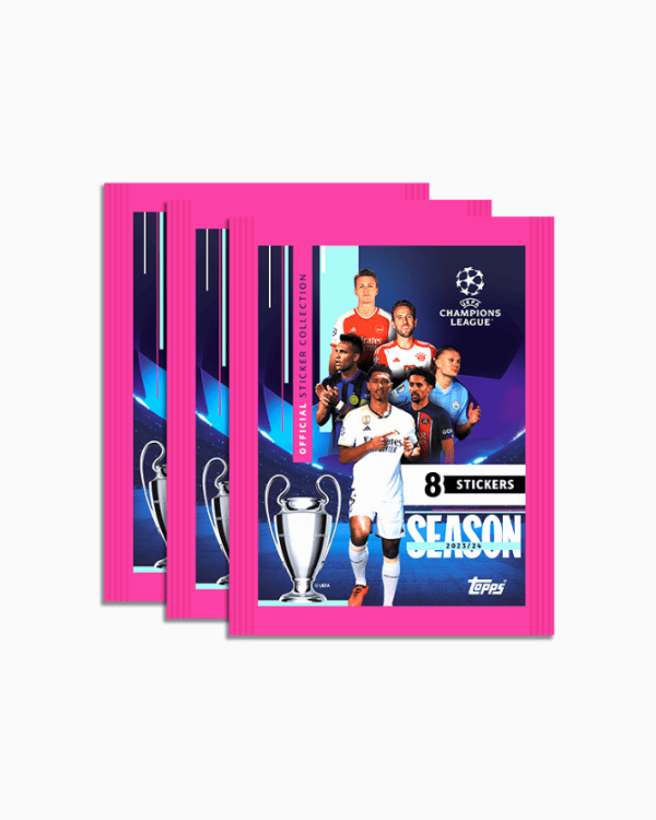 Caja de 51 Stickers Uefa Champions League 23/24