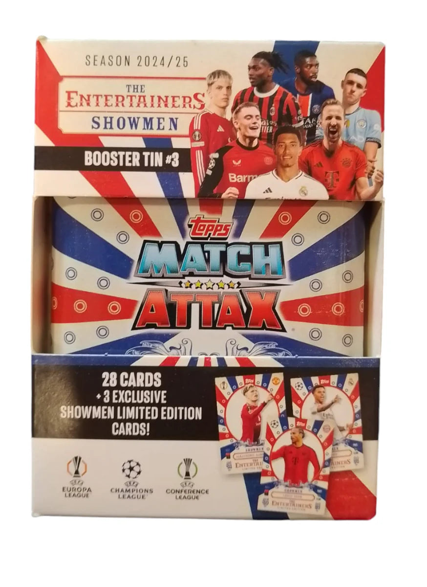 Match Attax 2024/25 – Set de Latas Coleccionables Topps | Booster Tins Oficiales