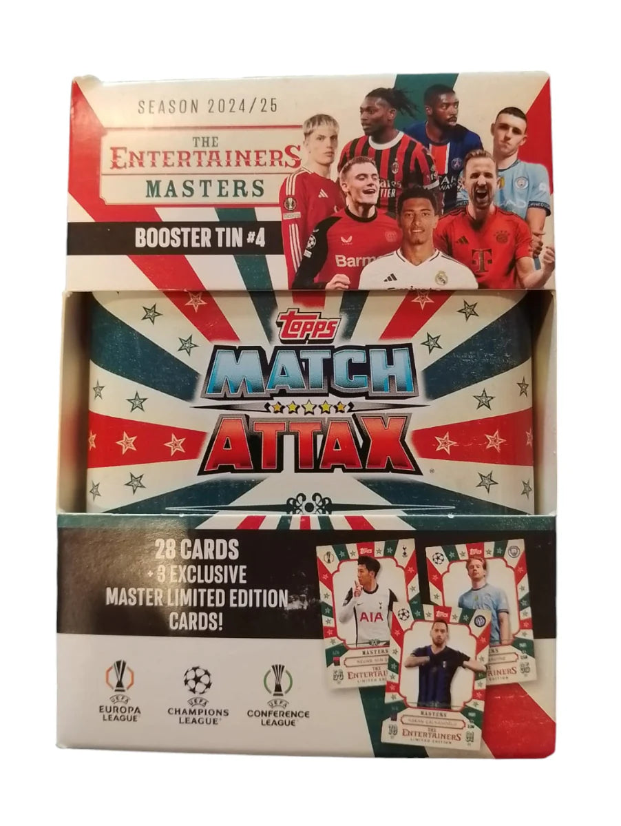 Match Attax 2024/25 – Set de Latas Coleccionables Topps | Booster Tins Oficiales