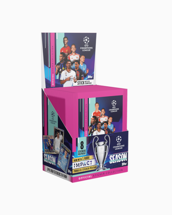 Caja de 51 Stickers Uefa Champions League 23/24