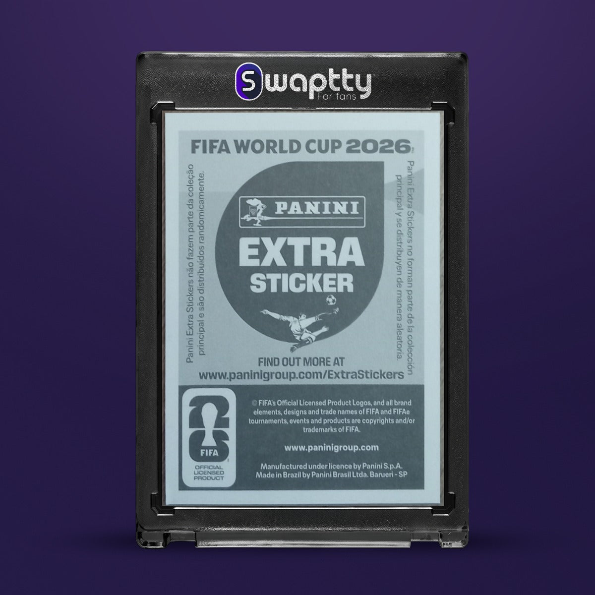 2026 Panini WC Extra Sticker Kylian Mbappé Silver — reverso