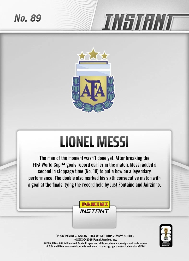 Lionel Messi - 2026 Panini Instant FIFA World Cup 2026™ #89 - Base