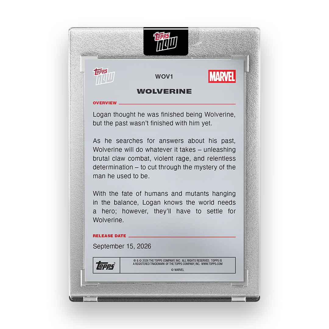 2026 Marvel Topps NOW®: Wolverine