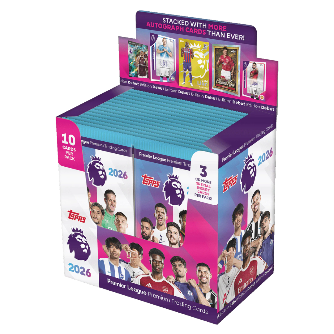 Topps Premier League 2026 – Caja Display (28 Sobres)