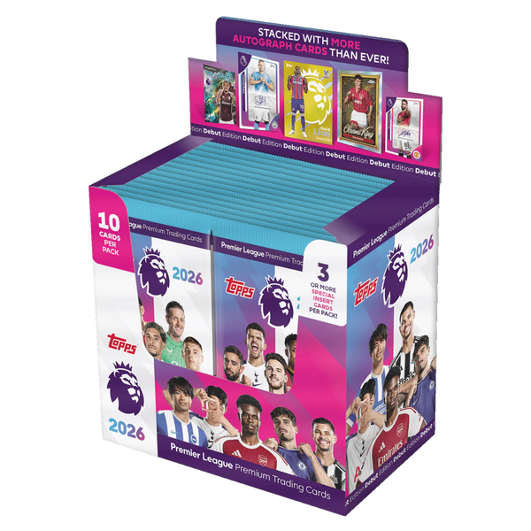 Topps Premier League 2026 – Caja Display (28 Sobres)