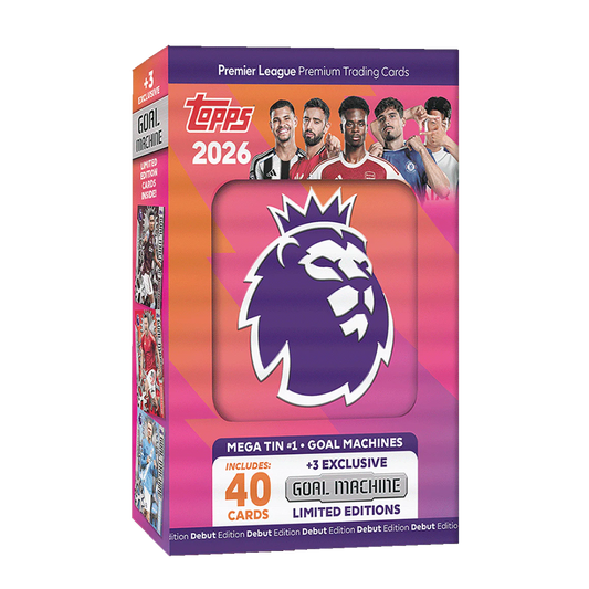 Topps Premier League 2026 Mega Tin #1 – Goal Machines