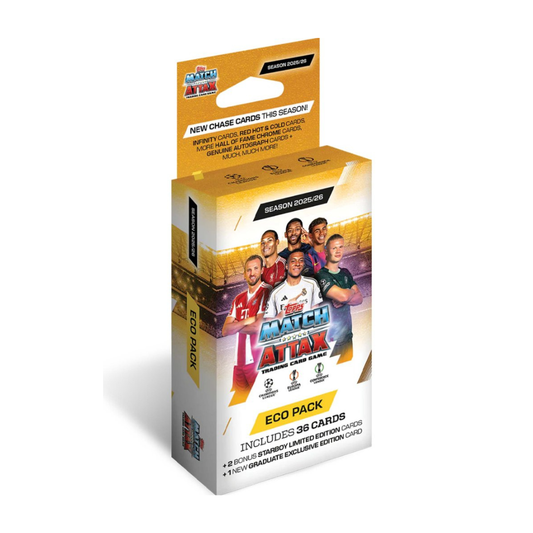 Match Attax 2025-26 – Eco Pack UEFA (Champions, Europa, Conference League)