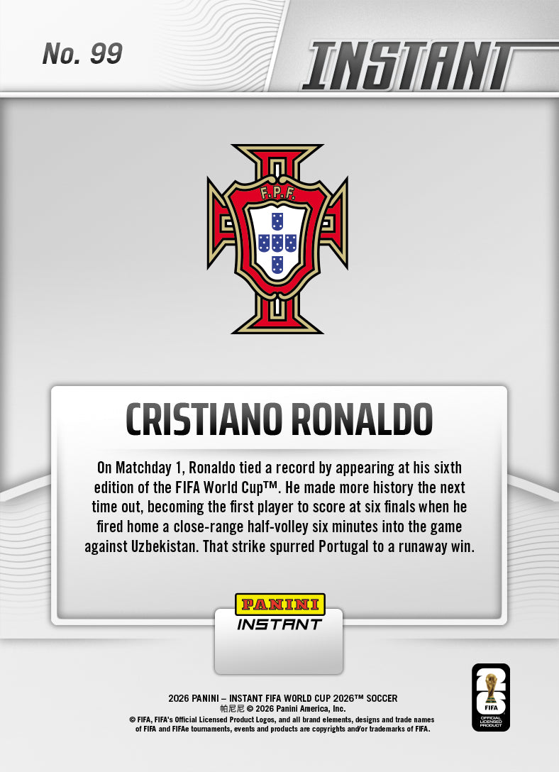 Cristiano Ronaldo - 2026 Panini Instant FIFA World Cup 2026™ #99 - Base