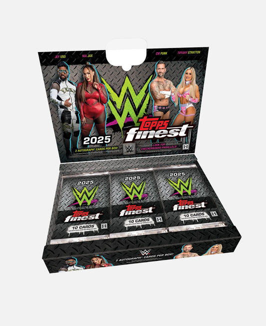 2025 Topps Finest WWE Hobby Box (2 autográfos)