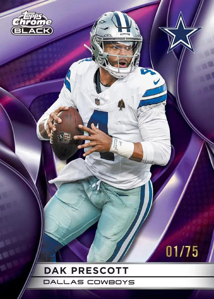 2025 Topps Chrome Black Football Hobby Box (Pre Venta)