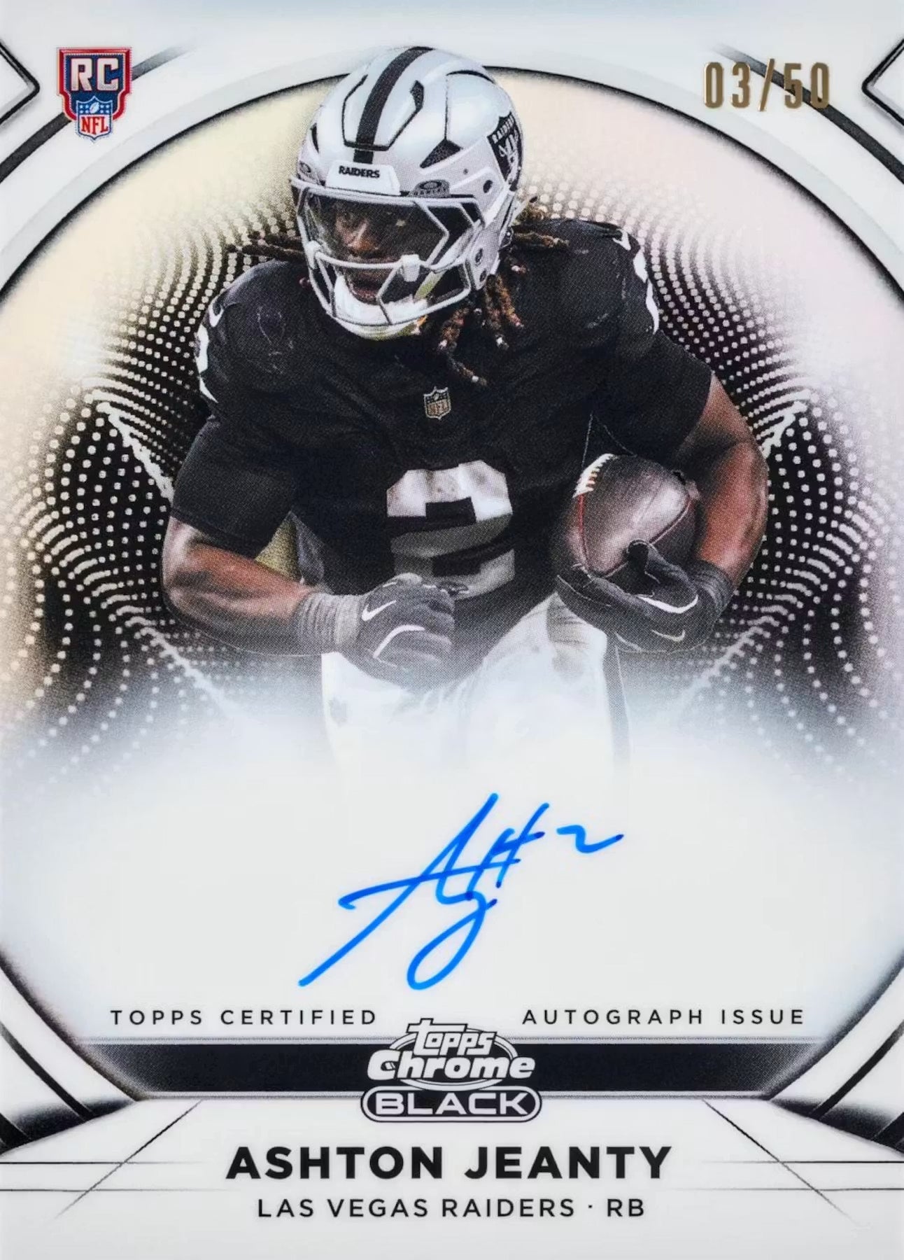 2025 Topps Chrome Black Football Hobby Box (Pre Venta)