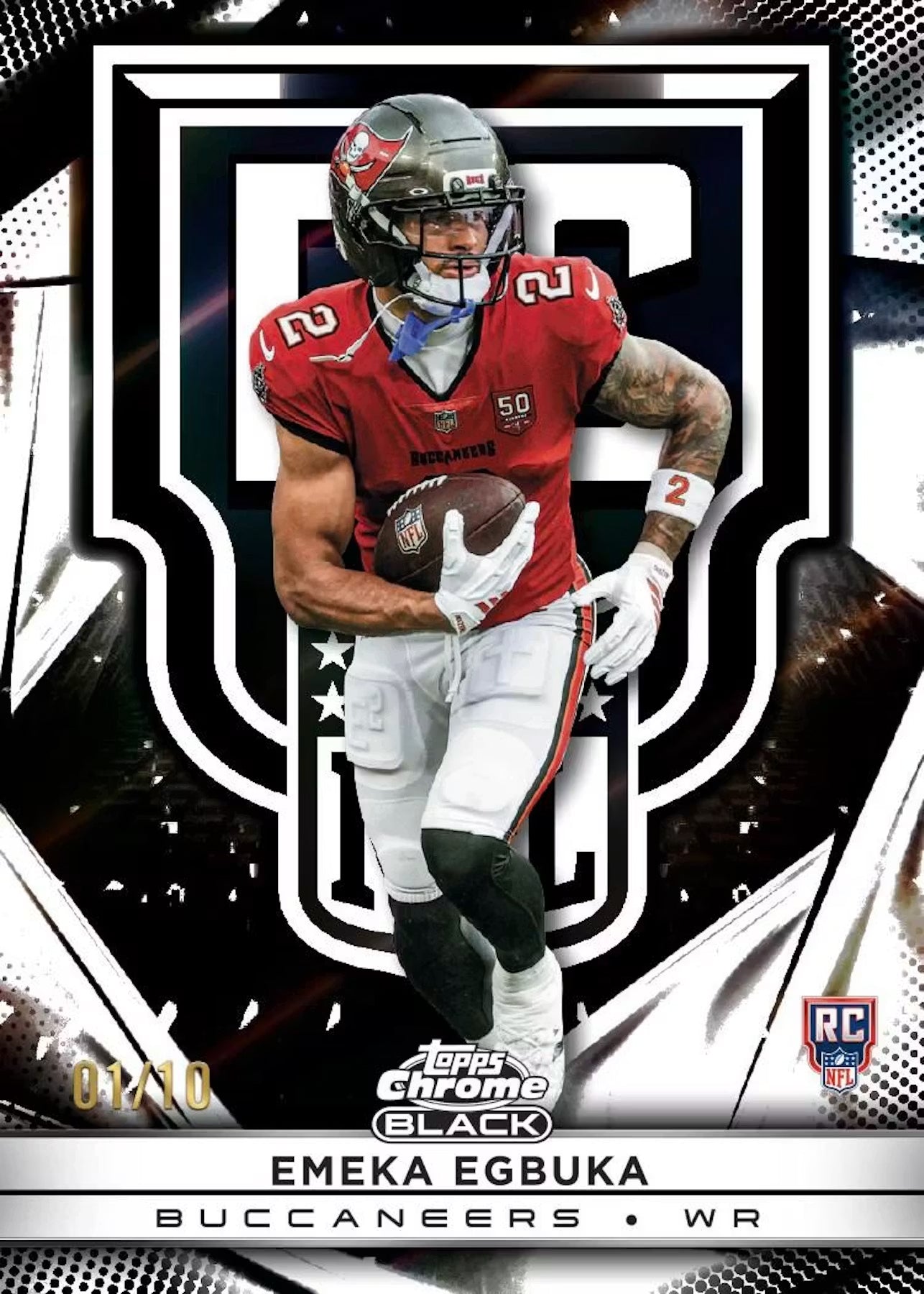 2025 Topps Chrome Black Football Hobby Box (Pre Venta)