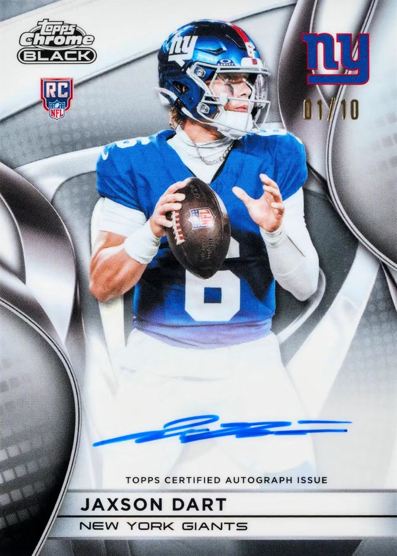 2025 Topps Chrome Black Football Hobby Box (Pre Venta)