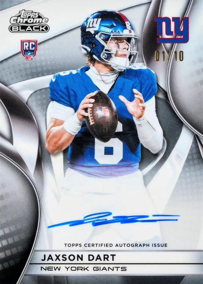 2025 Topps Chrome Black Football Hobby Box (Pre Venta)
