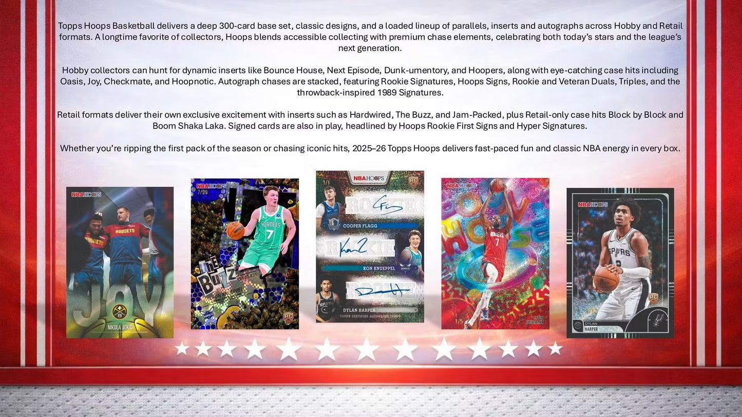 2025/26 Topps Hoops Basketball Fanatics Blaster Box (Pre Venta)
