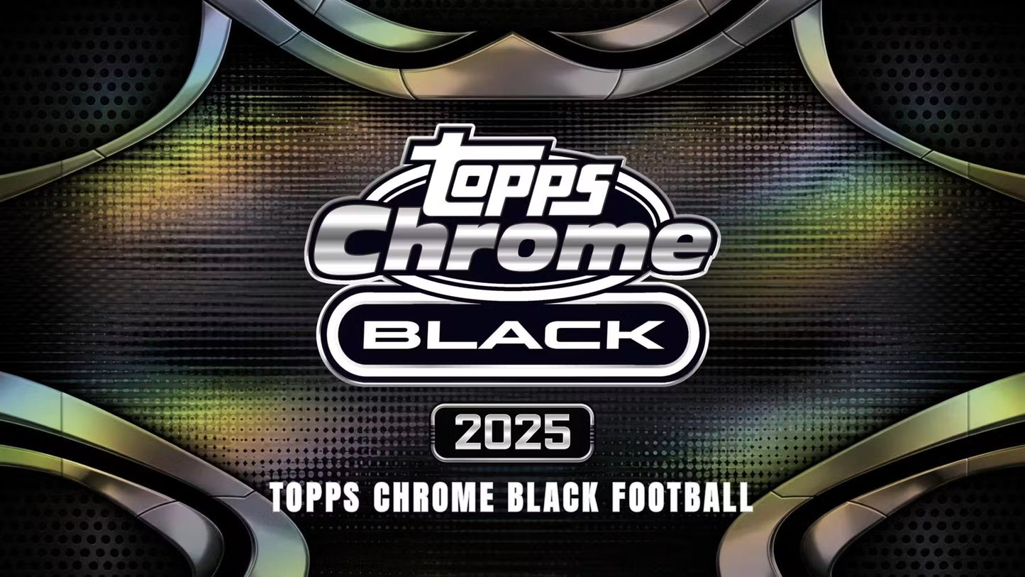 2025 Topps Chrome Black Football Hobby Box (Pre Venta)