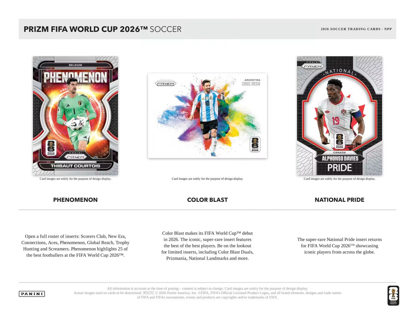 2026 Panini Prizm FIFA World Cup Counter Display Box