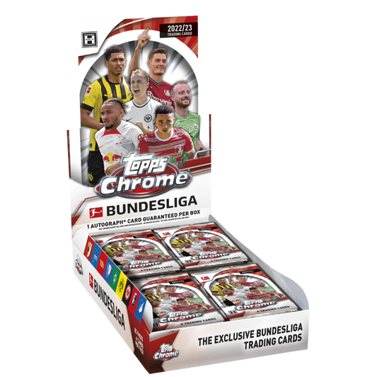 Topps Chrome Bundesliga 2022/23 – Caja Oficial de Trading Cards con Autógrafo Garantizado