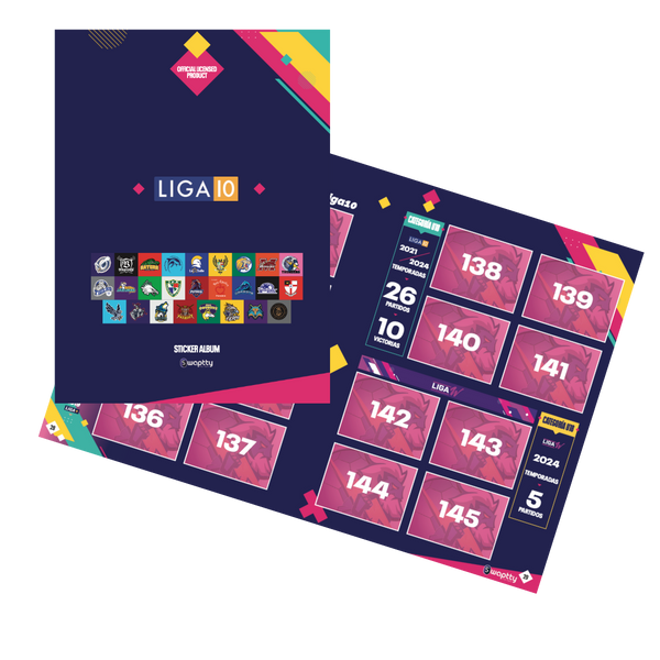 Album Tapa Dura Liga 10 & Swaptty 2025