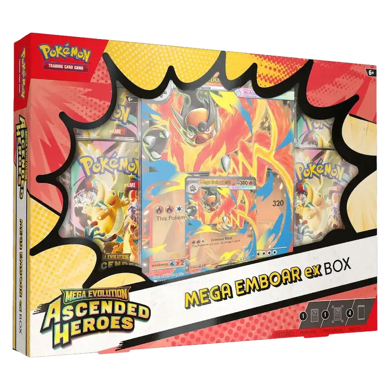 Pokémon TCG: Mega Emboar ex Box – Ascended Heroes