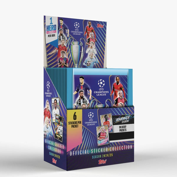 Topps UEFA Champions League Sticker Box 2024/25 – Edición Oficial
