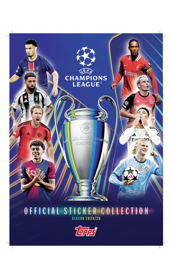 Topps UEFA Champions League Album Tapa Blanda  2024/25 – Edición Oficial