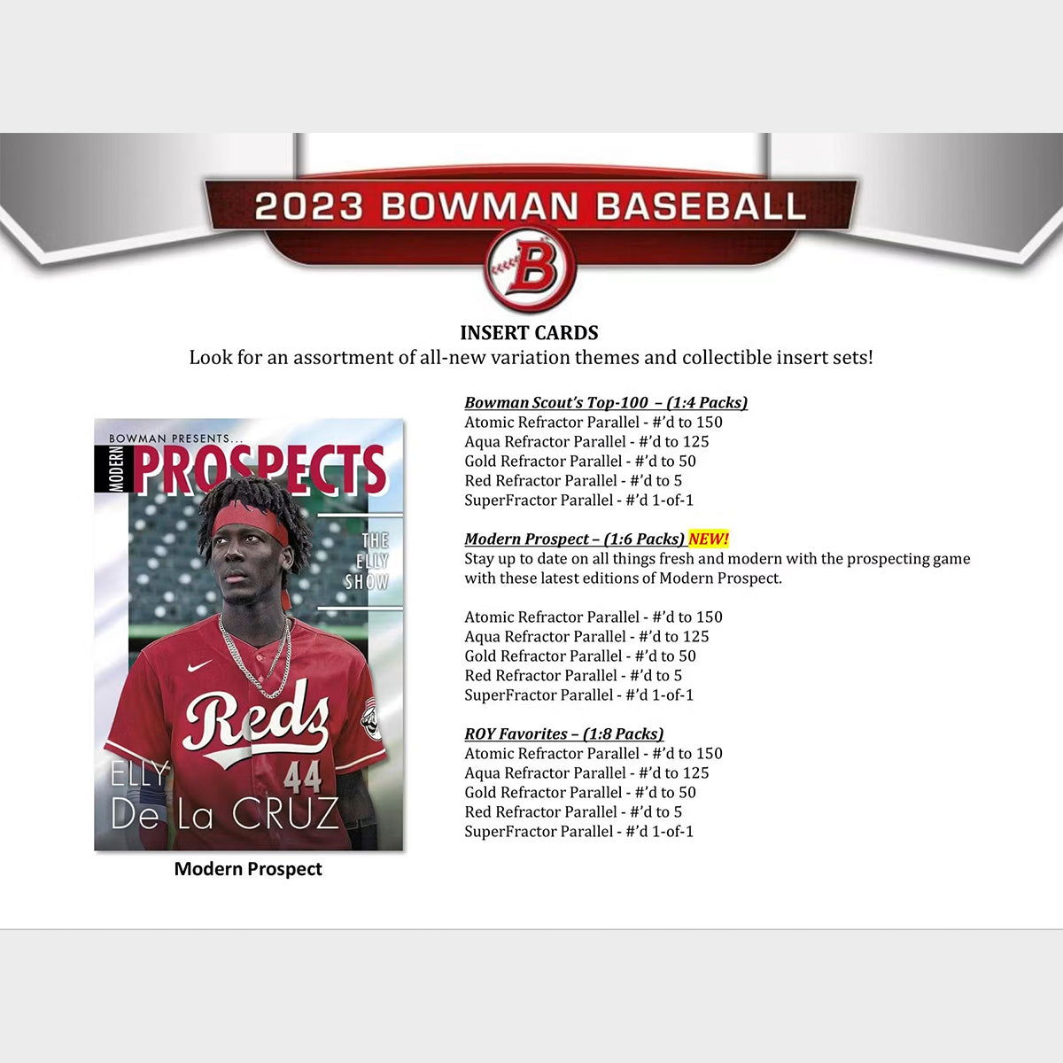 Break Random - 2023 Bowman Baseball Hobby Jumbo Box