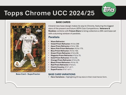 2024/25 Topps Chrome UCL Soccer Blaster Box
