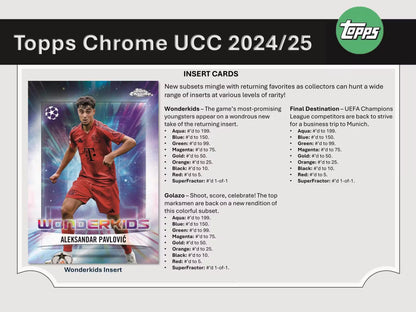 2024/25 Topps Chrome UCL Soccer Blaster Box