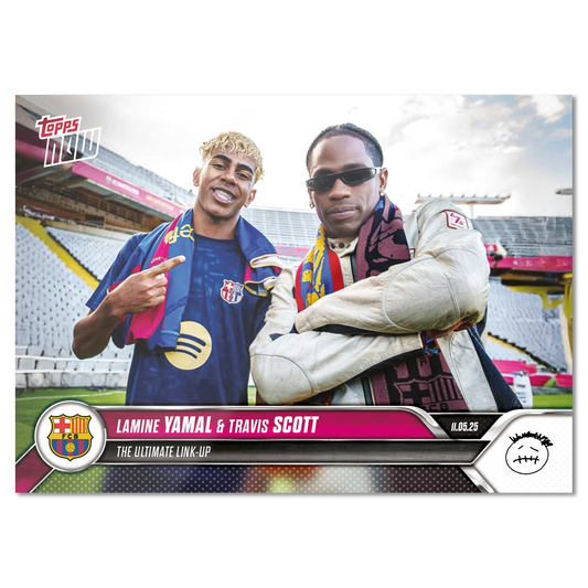 PREVENTA: Travis Scott & Lamine Yamal - 2025 FC Barcelona Topps NOW