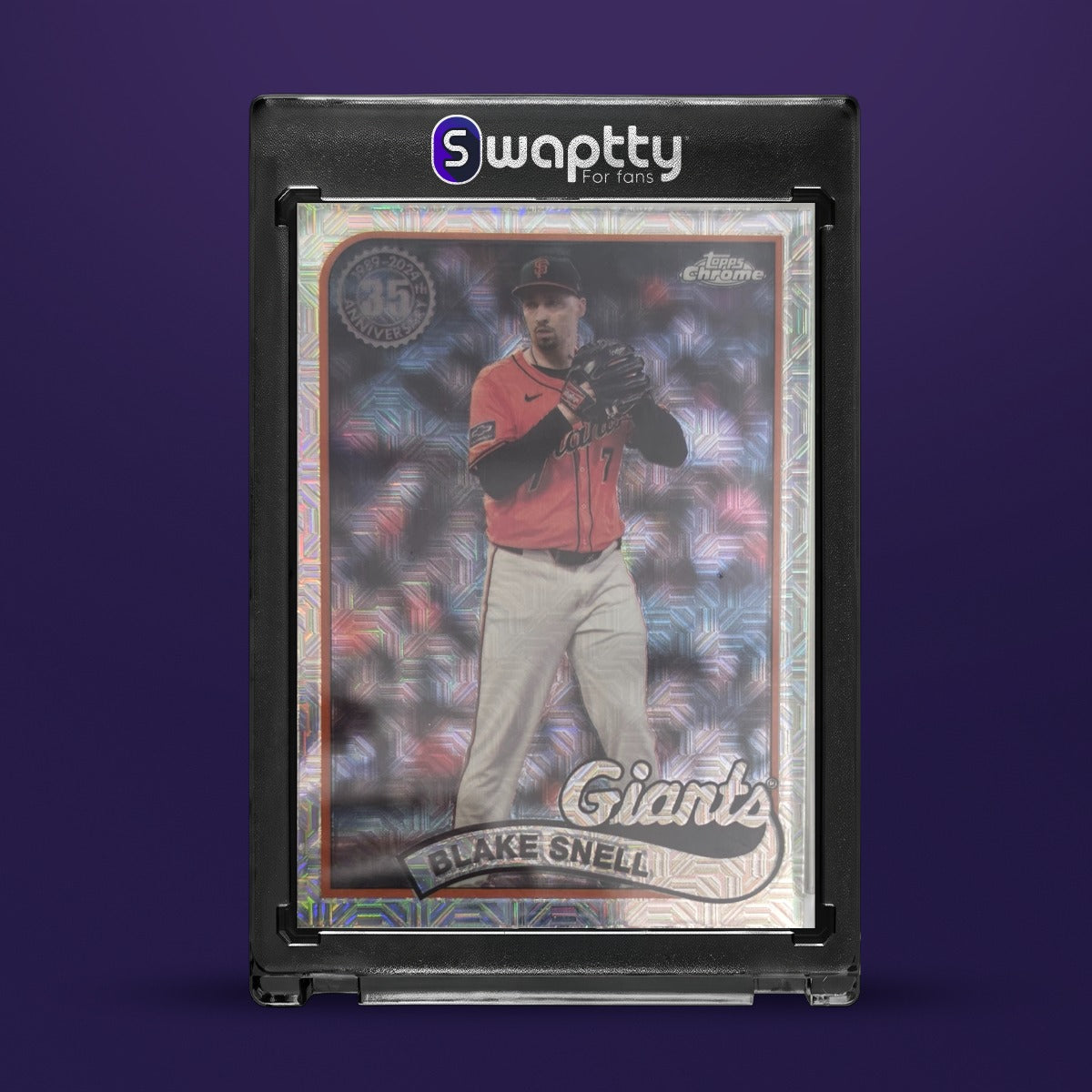 2024 Topps Chrome Mojo silver Blake Snell — frente