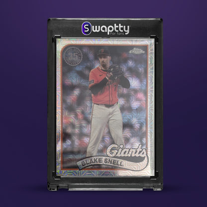 2024 Topps Chrome Mojo silver Blake Snell — frente