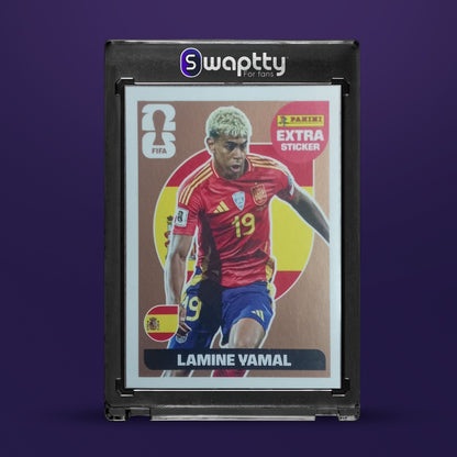 2026 Panini WC Extra Sticker Lamine Yamal Bronce — frente