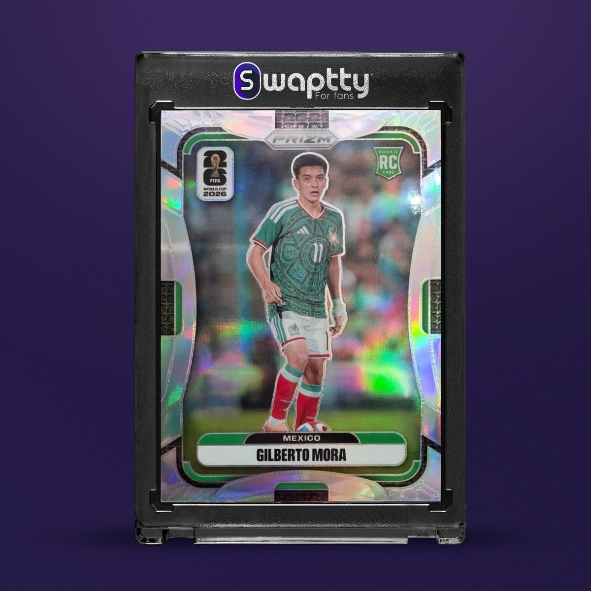 2026 PANINI PRIZM WC Gilberto Mora RC SILVER — frente