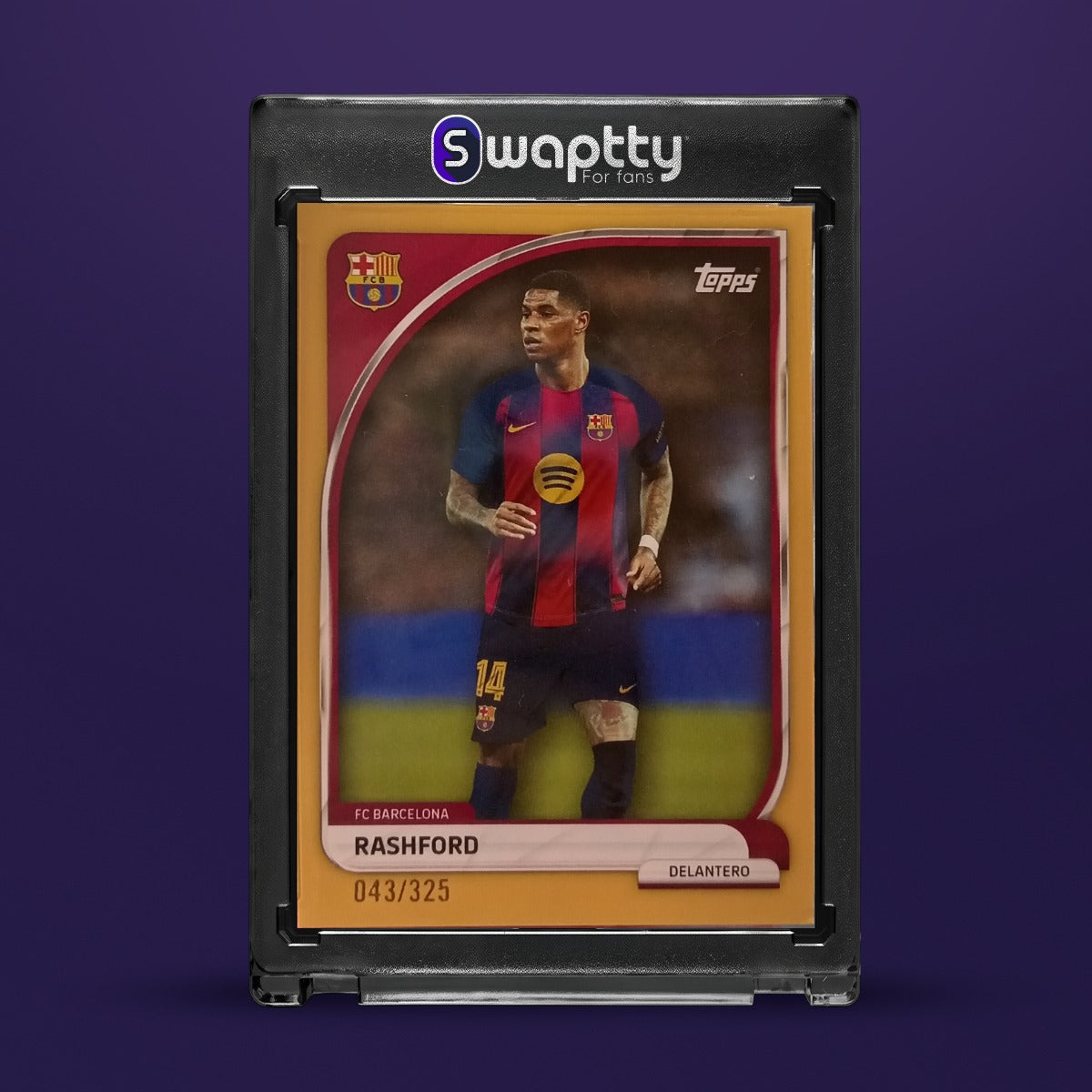 2025 Topps /Rashford Yellow Barcelona 325 — frente