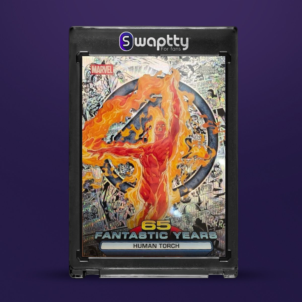 2026 TOPPS CHROME MARVEL HUMAN TORCH — frente