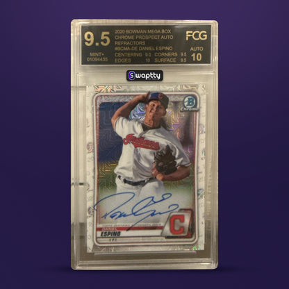2020 Bowman Auto Refractors Daniel Espino — frente