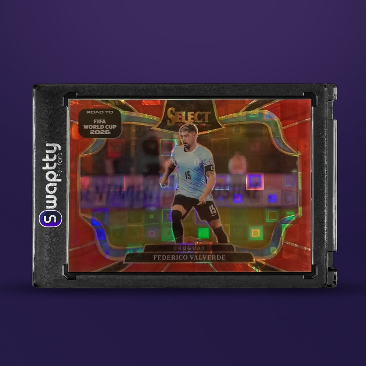 2025-26 Panini Select Federico Valverde Red Pandora — frente