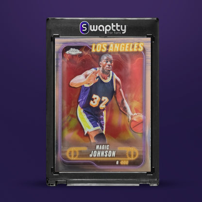 2025 Topps Chrome NBA MAGIC JOHNSON Base — frente