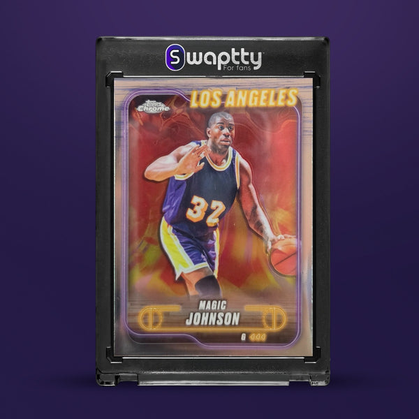 2025 Topps Chrome NBA MAGIC JOHNSON Base — frente