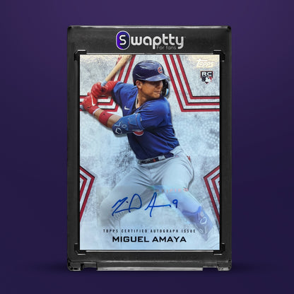 2023 Topps Baseball Update Miguel Amaya Auto RC — frente