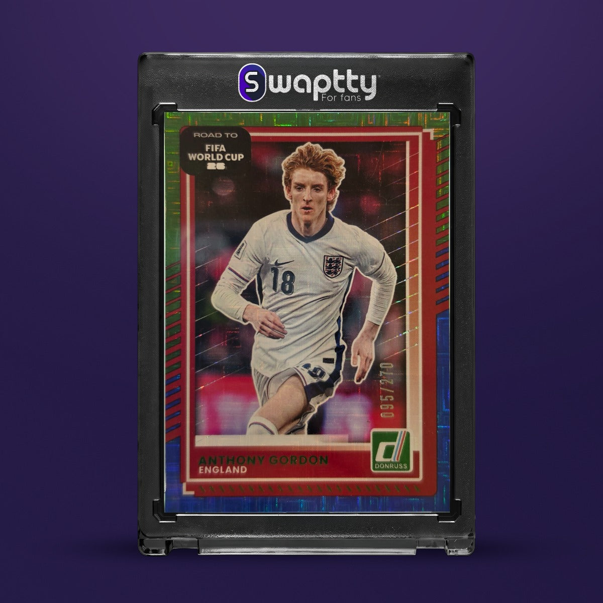 25-26 PANINI DONRUSS FIFA WC ANTHONY GORDON /270 — frente