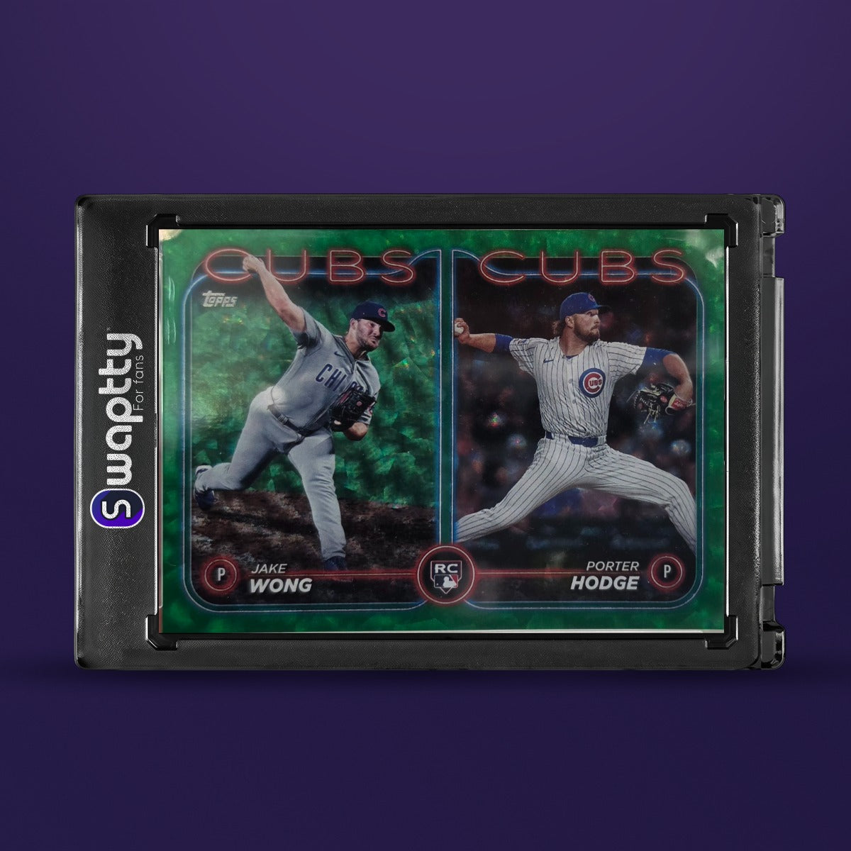 2024 Topps Chrome Mojo Green Refractor Jake Wong/Porter Hodge /499 — frente