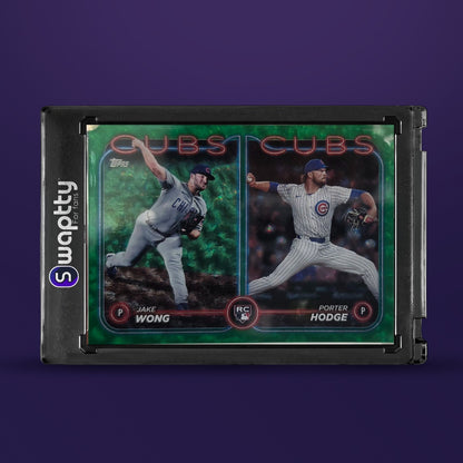 2024 Topps Chrome Mojo Green Refractor Jake Wong/Porter Hodge /499 — frente