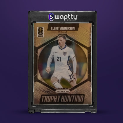 2026 Panini Prizm WC Trophy Hunting Elliot Anderson — frente