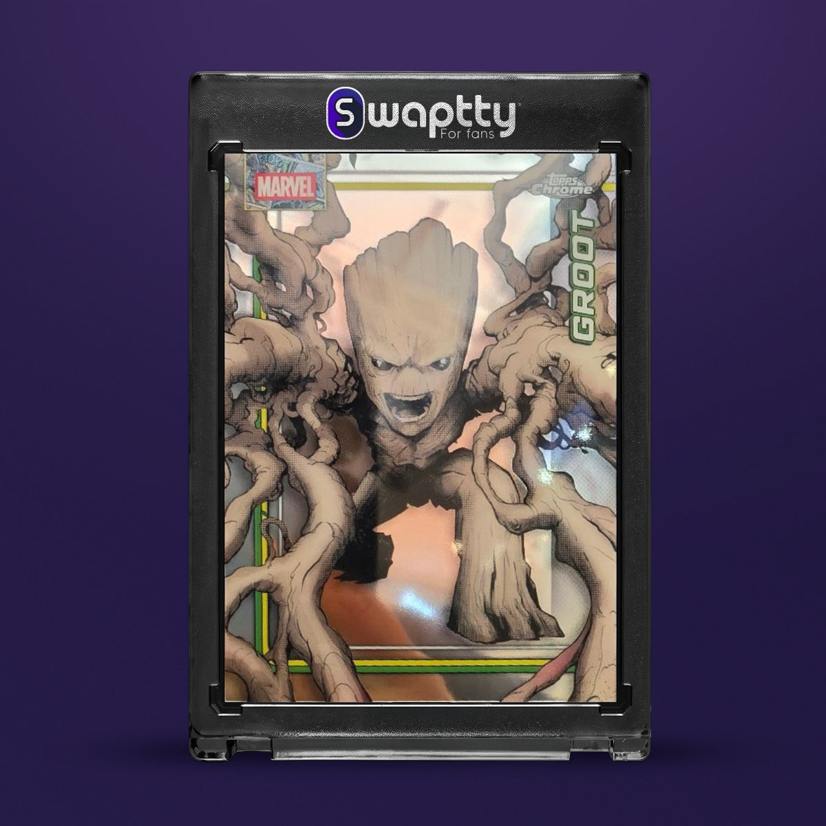 2026 TOPPS CHROME MARVEL GROOT — frente