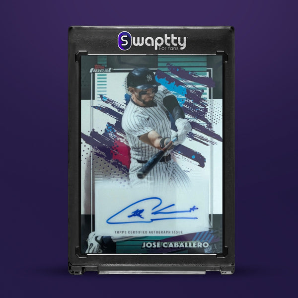 Topps 2026 Finest Mega Autographs Jose Caballero Auto #FMA-JC Yankees — frente