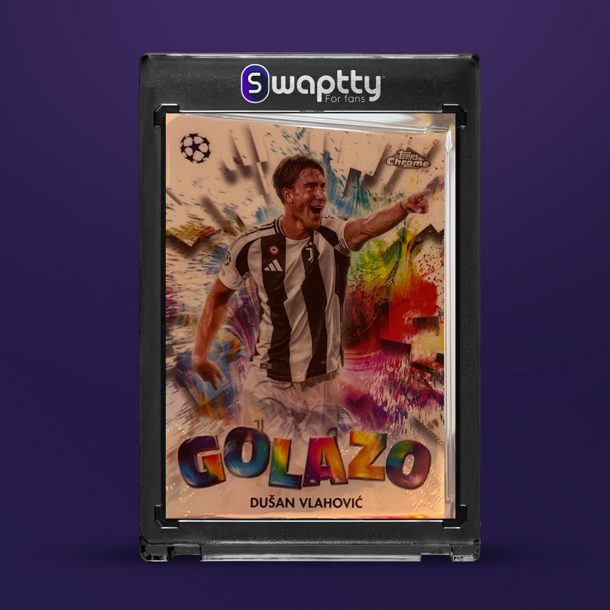 2025 Topps Chrome Dušan Vlahović — frente