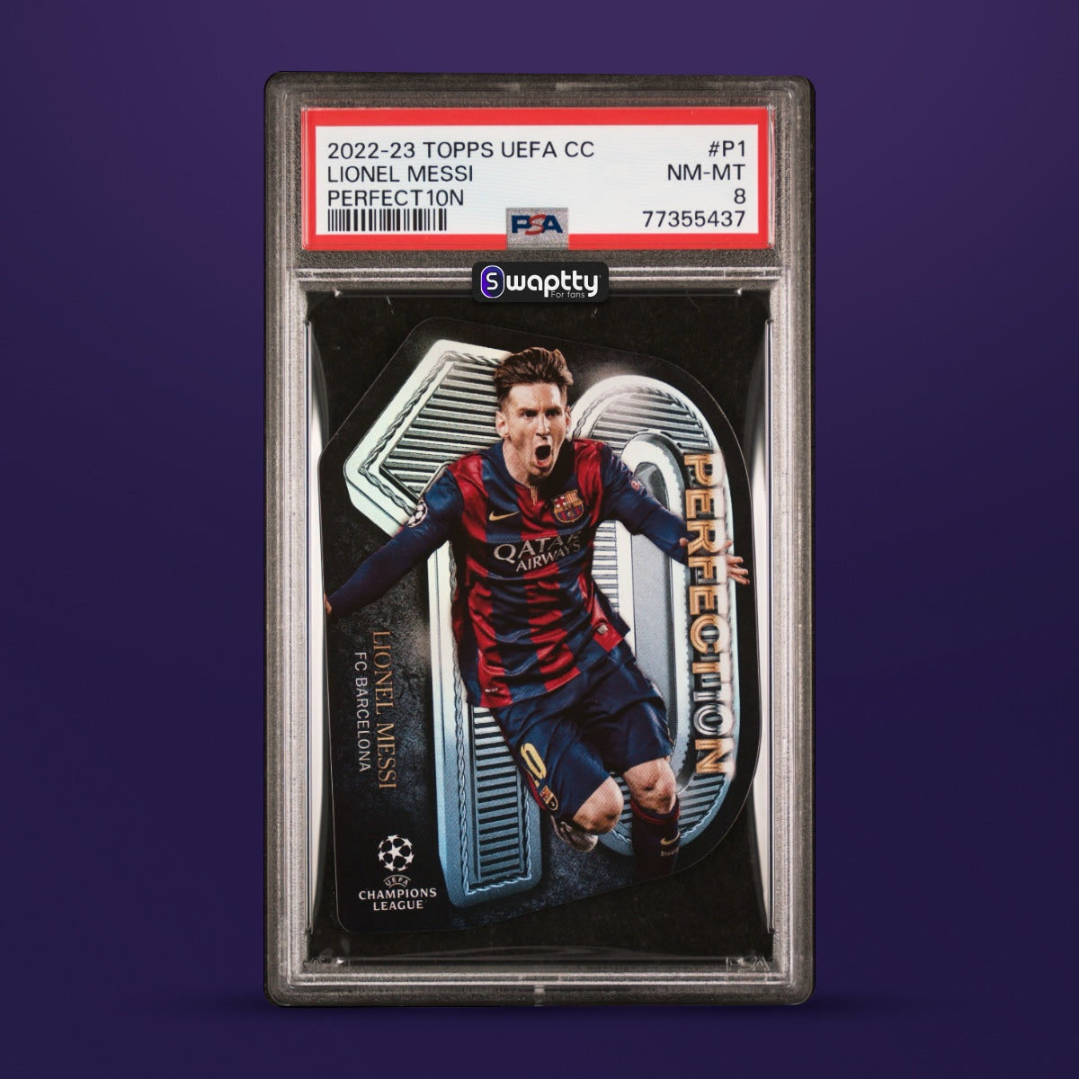 2022-23 Topps UEFA Lionel Messi Perfect10n — frente