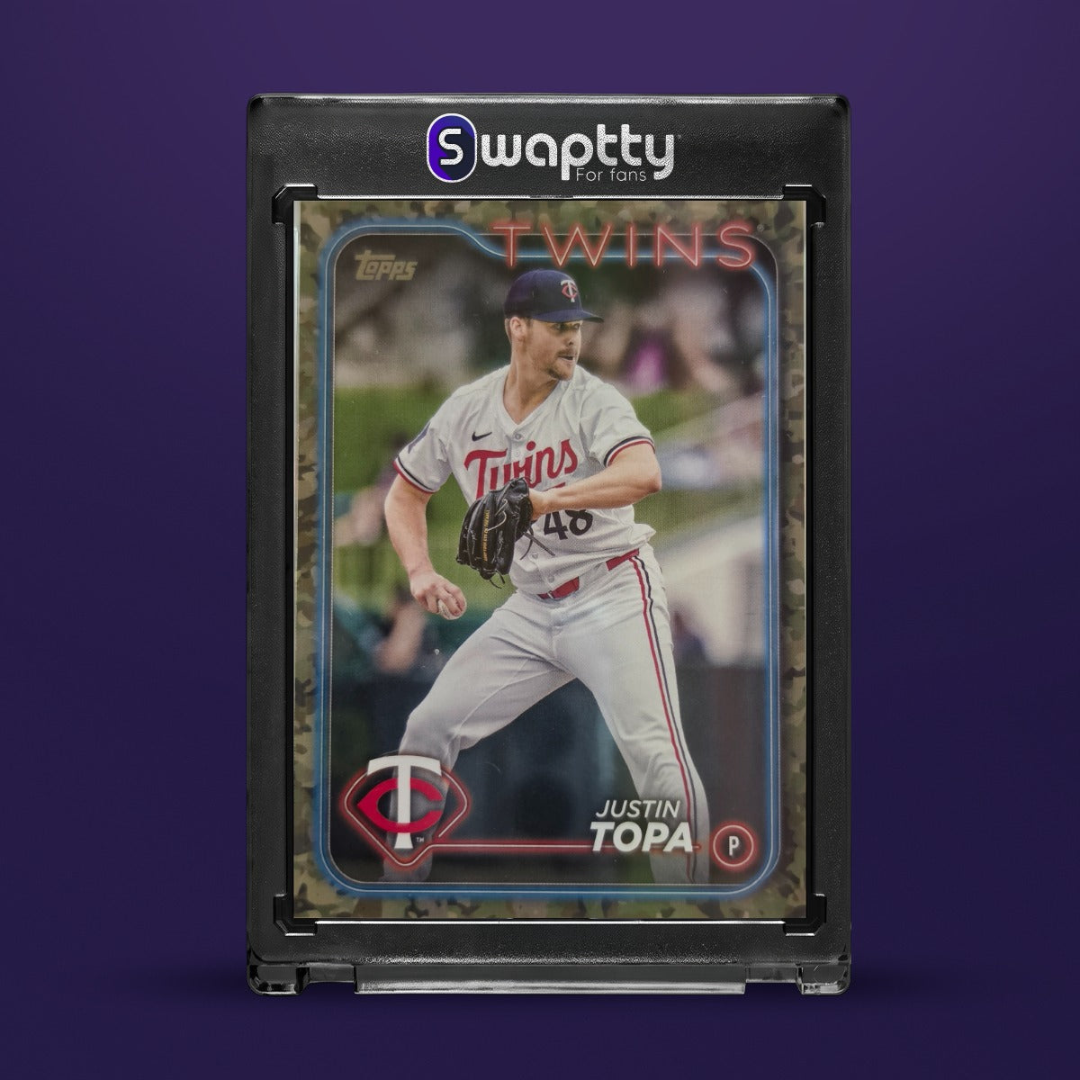 2024 Topps Baseball Justin Topa Camo/25 — frente